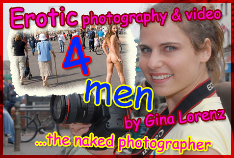 erotic photography and video services for men by Gina Lorenz female fetish photographer